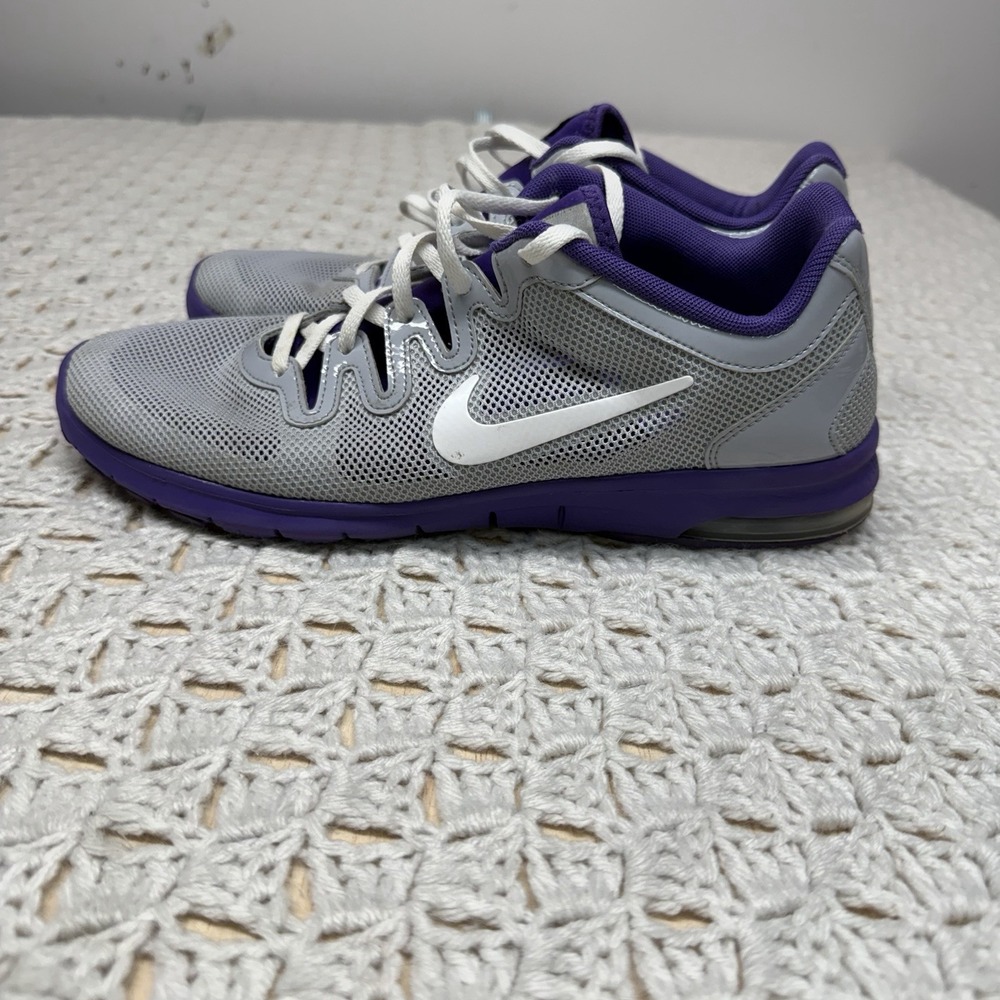 Nike Air Max Fusion Shoes Sneakers Womens‎ Size 10 Gray Purple Running Athletic
